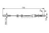BOSCH 1 987 477 140 Cable, parking brake